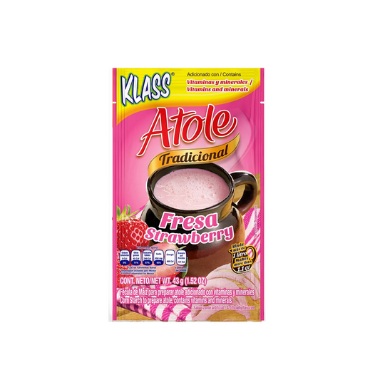 Klass Traditional Atole - Strawberry - Box X 12 Units