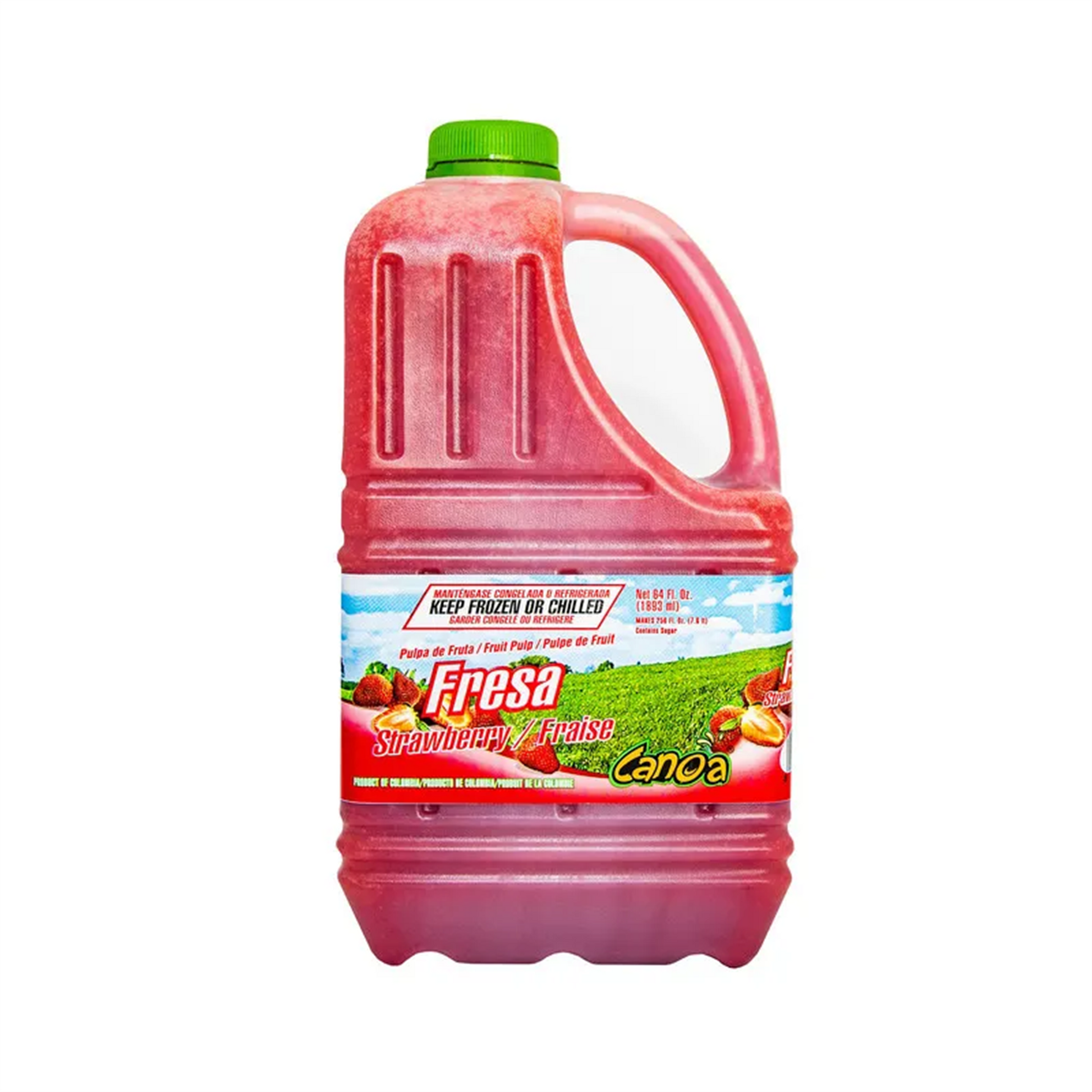 2 - E0000107 - 64 FL OZ FRUIT PULP STRAWBERRY