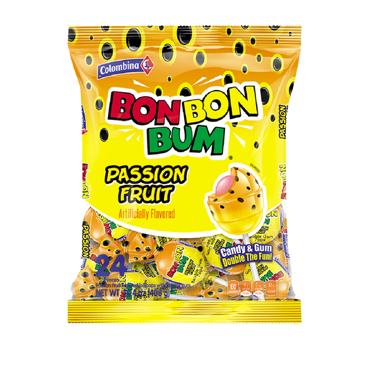 Bon Bon Bum - Passion Fruit Flavor - Bag x 24 Units
