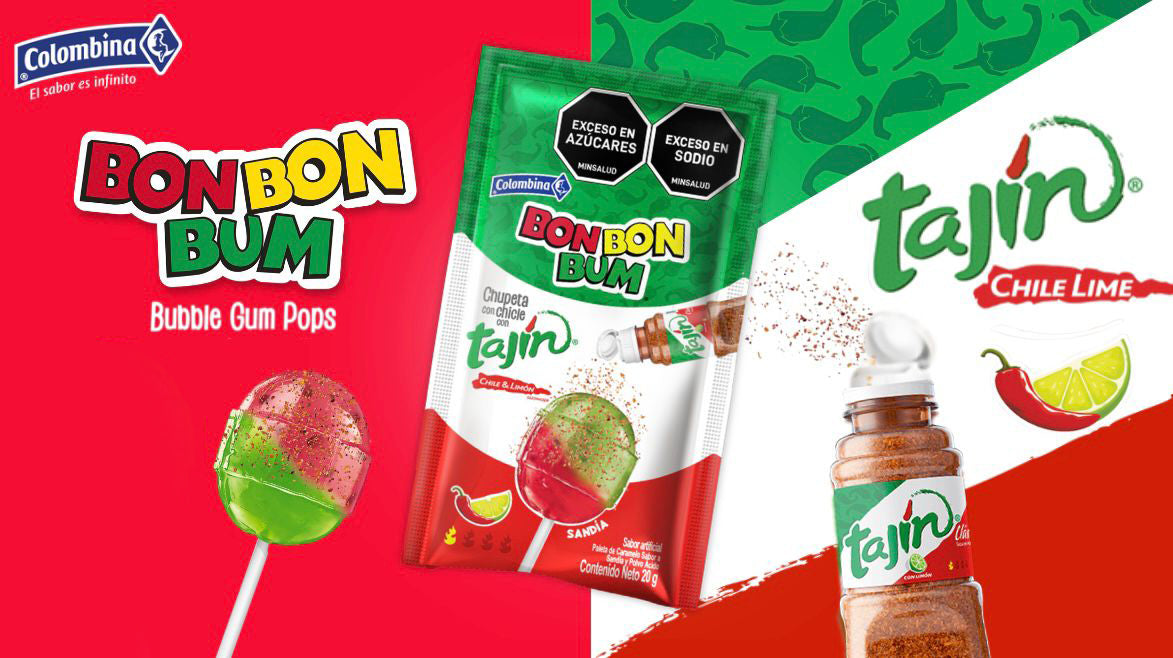 Bon Bon Bum Watermelon and Tajín - Pack X 4 Units