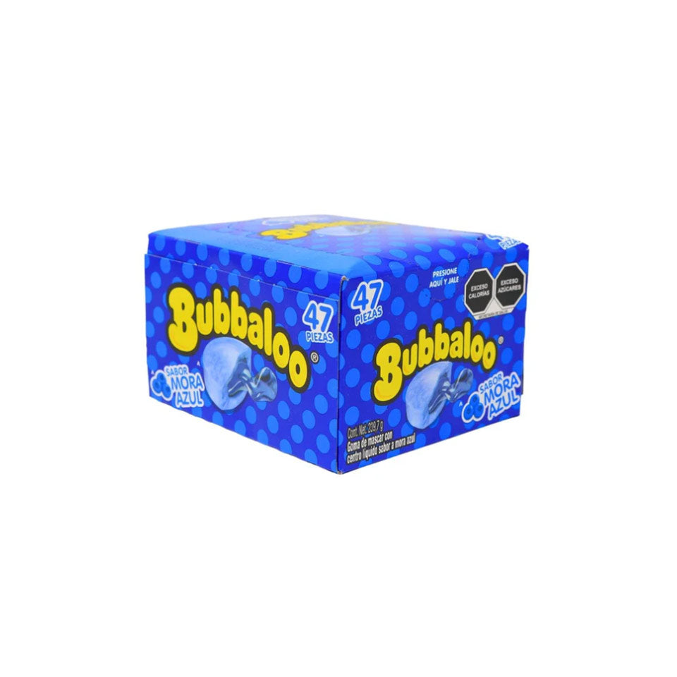 Bubbaloo - Blueberry Chewing Gum - Box X 47 Units