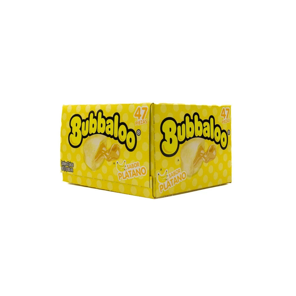 Bubbaloo - Banana Chewing Gum - Box of 47 Units