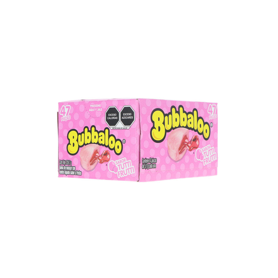 Bubbaloo - Tutti Frutti Chewing Gum - Box X 47 Units