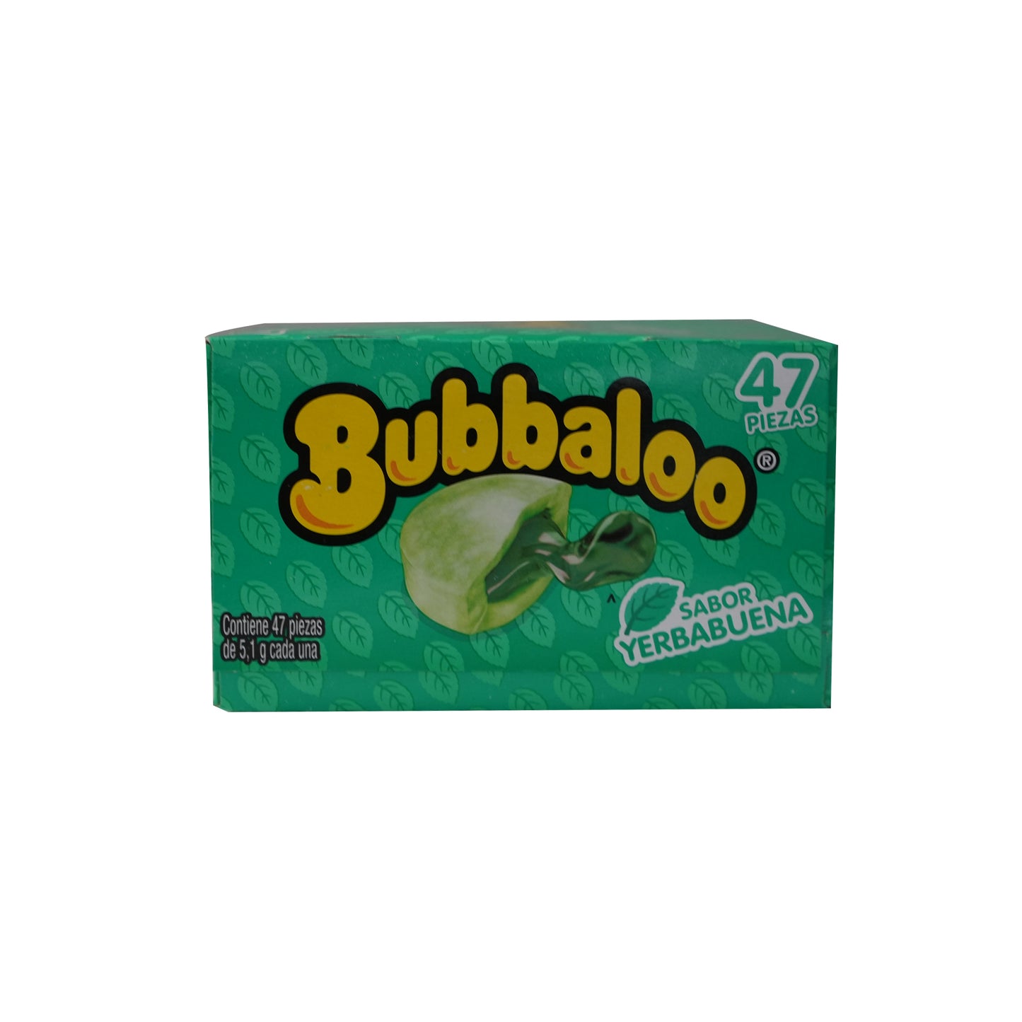 Bubbaloo - Goma de Mascar Yerbabuena - Caja X 47 Unidades