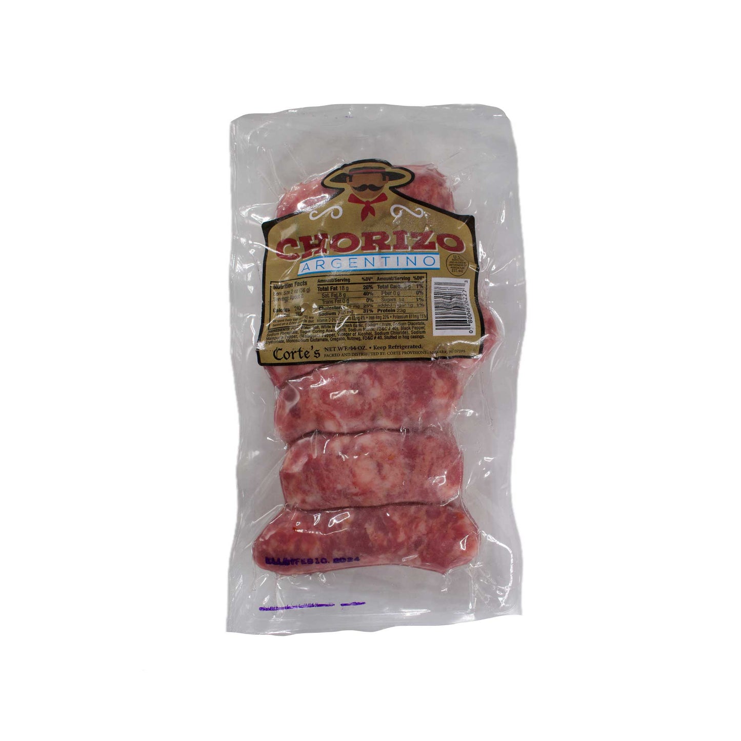 Corte's Argentino Chorizo - Paquete X 14 OZ