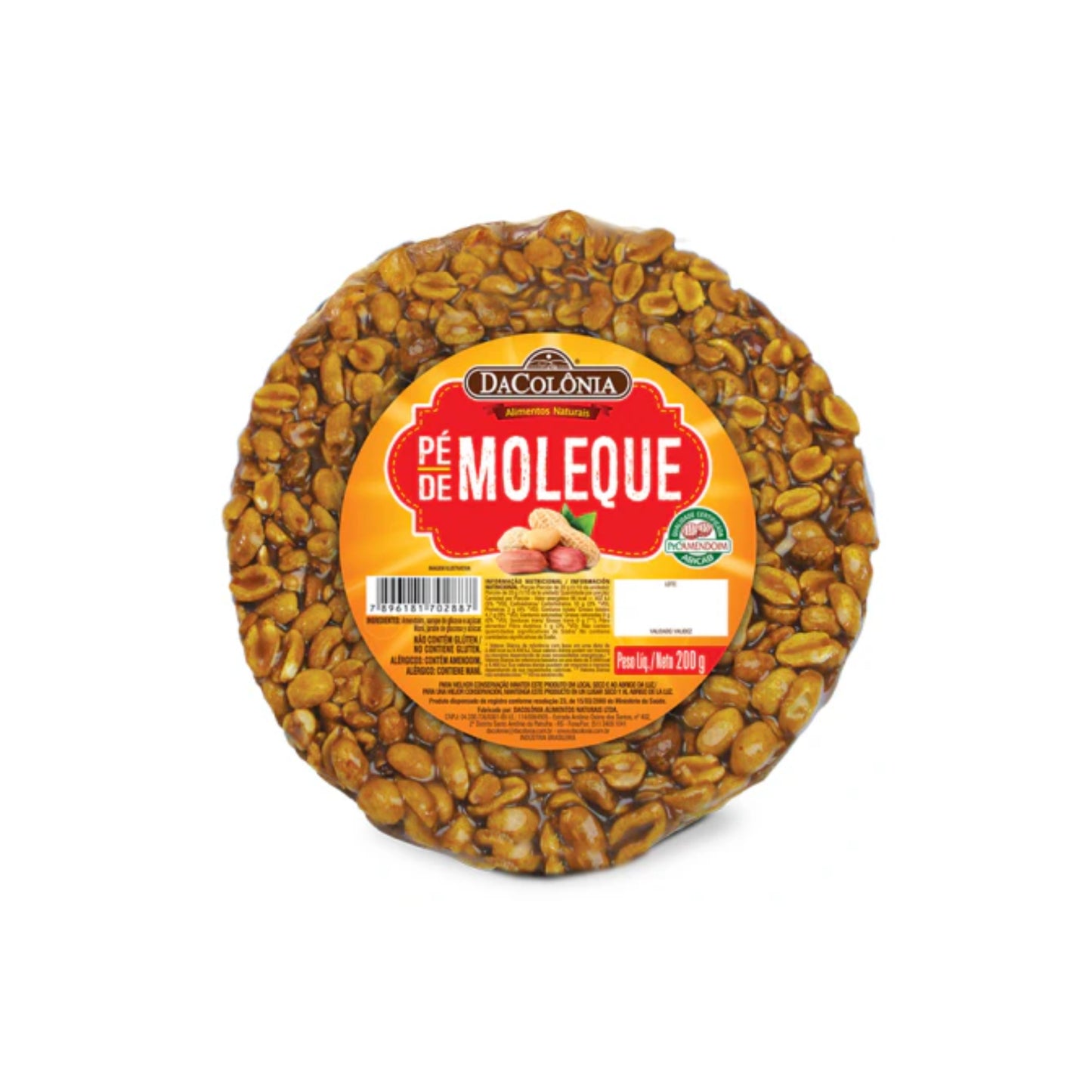 Da Colonia - Round Pé De Moleque X 200 GR