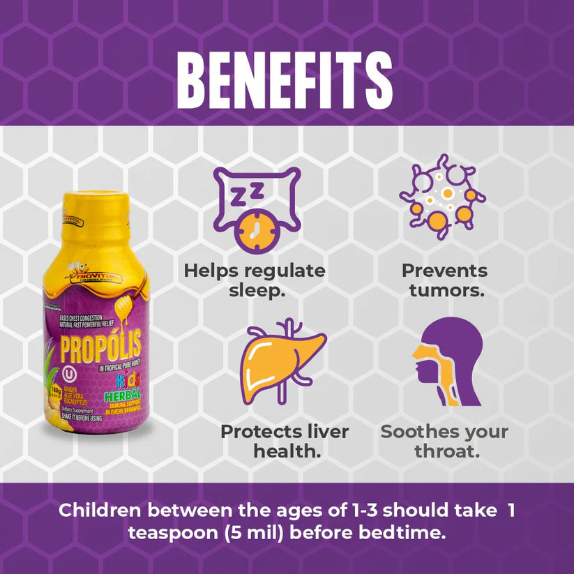 Propóleo Biovital Kit X 2 Unidades (Miel Pura Tropical Herbal 180 G X 1 Unidad- Propóleo Biovital Miel Pura Tropical Kids 180 G X 1 Unidad)