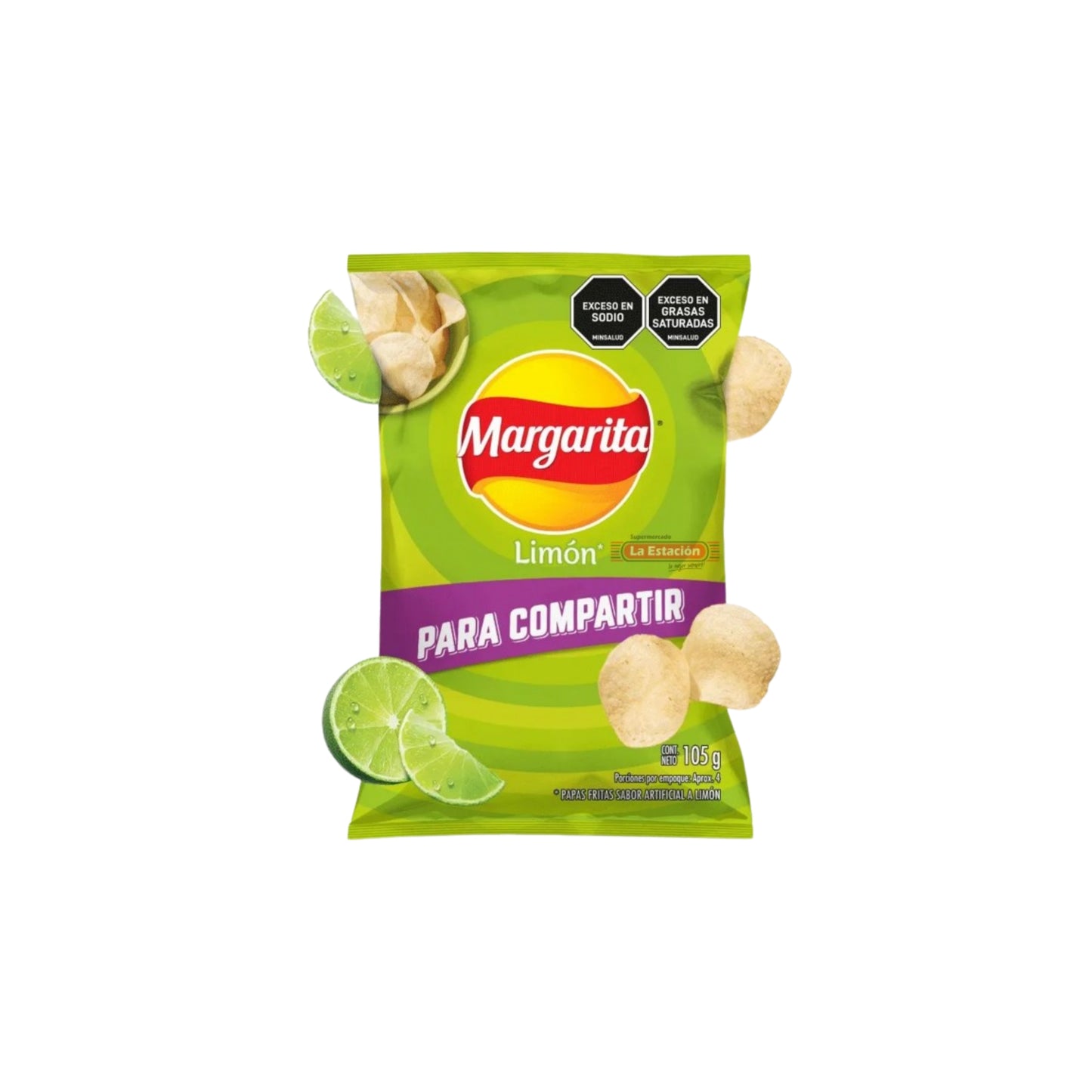 Margarita - Family Size Lemon Flavored Potatoes - Unit X 105 GR