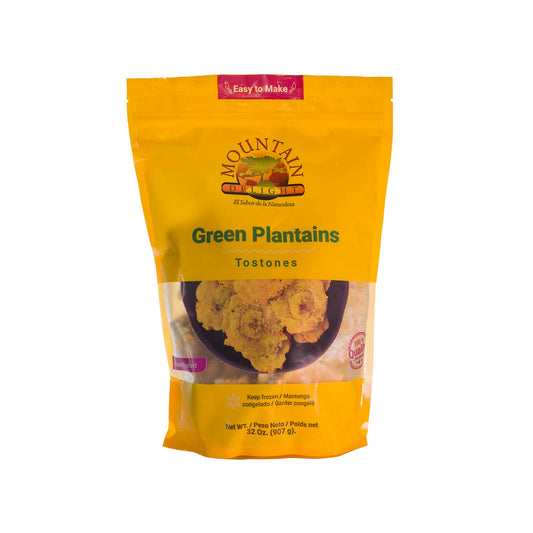 Mountain Delight - Frozen Green Plantains/ Tostones - 32 OZ Bag