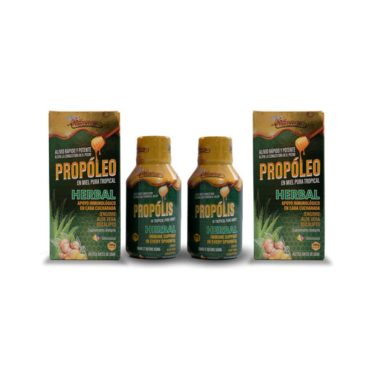 Biovital Propolis Kit X 2 Units (Pure Tropical Herbal Honey 180 G)