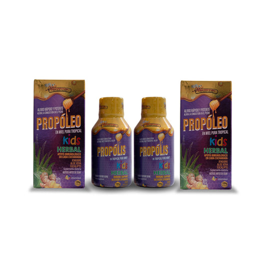 Biovital Propolis Kit X 2 Units (Biovital Propolis Pure Honey Tropical Kids 180 G)