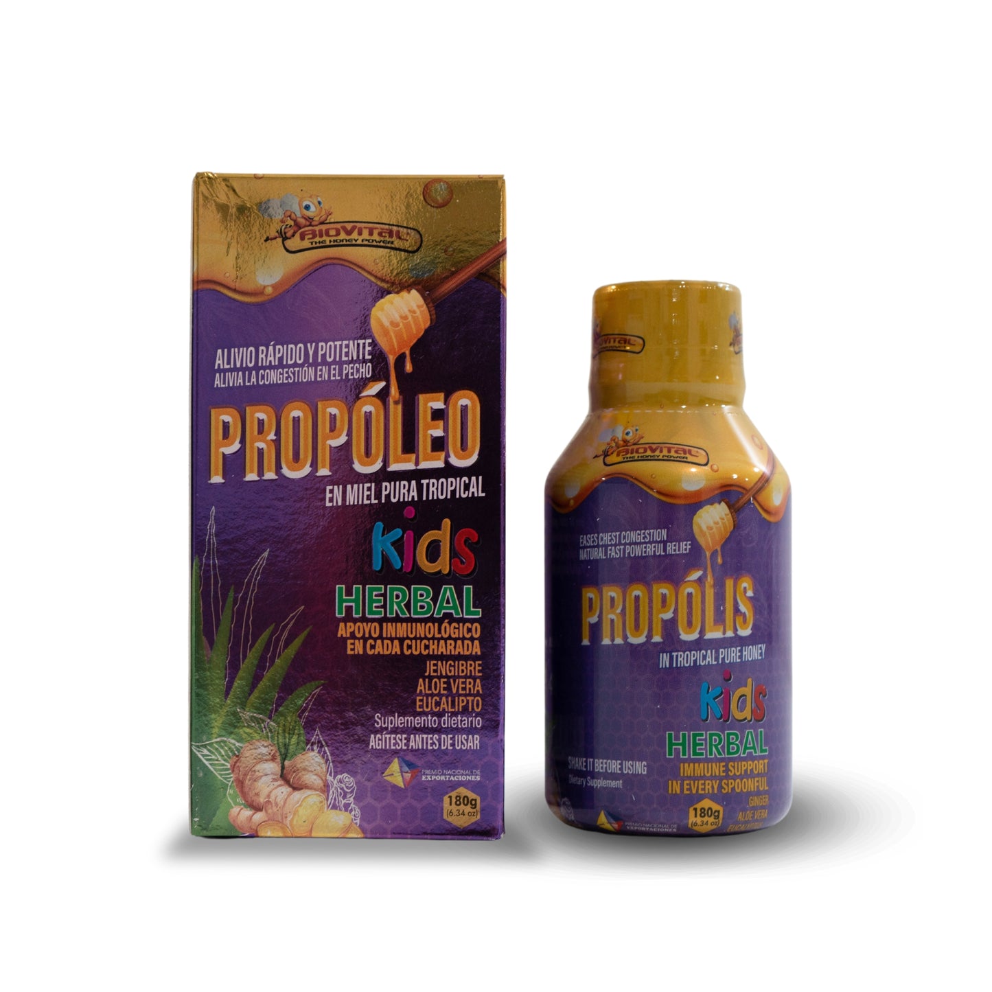 Propóleo Biovital Miel Pura Tropical Kids 180 G X 1 Unidad