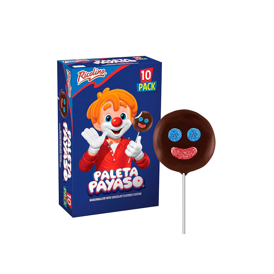 Ricolino - Paleta Payaso - Caja X 10 Unidades