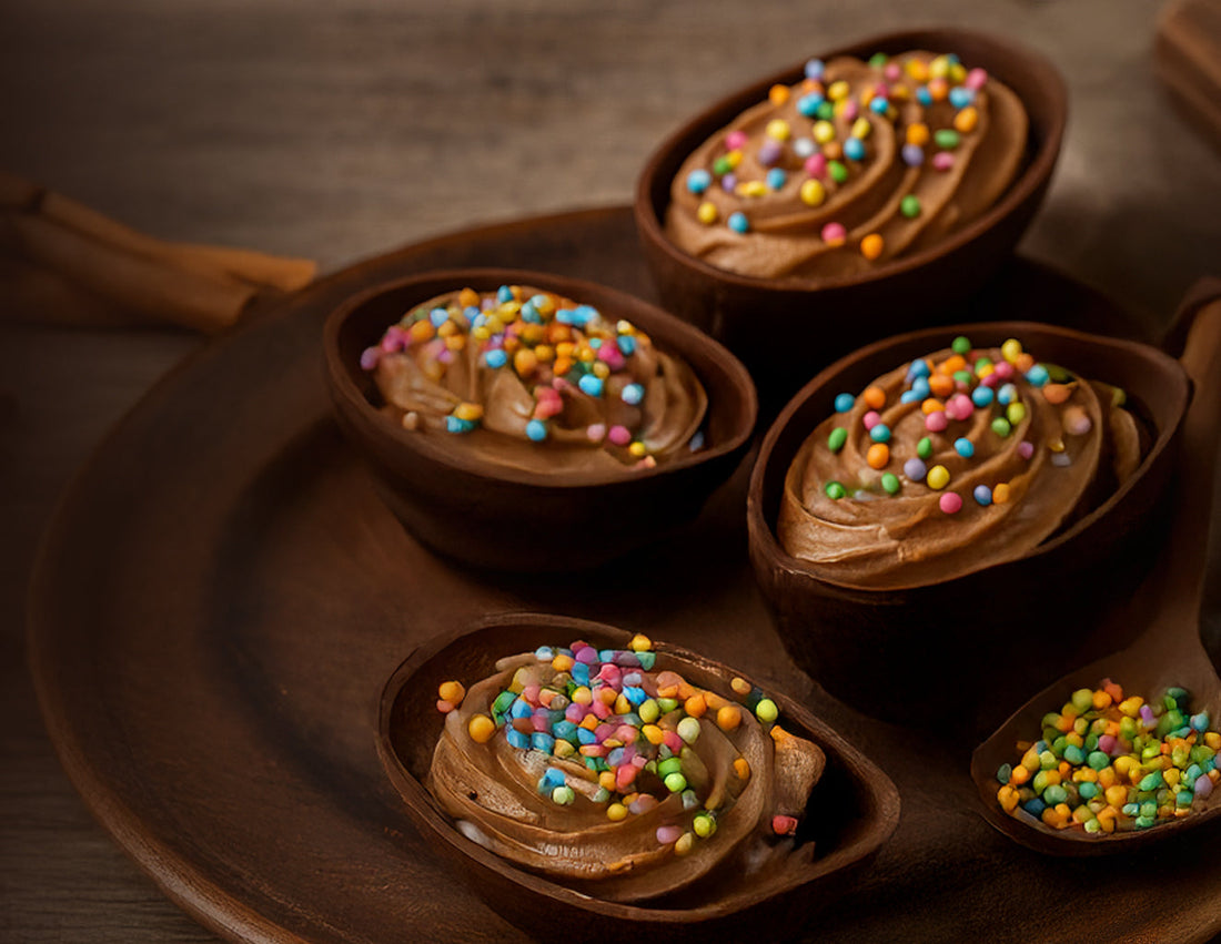 Huevos de Pascua Rellenos de Crema de Chocolate y Café!