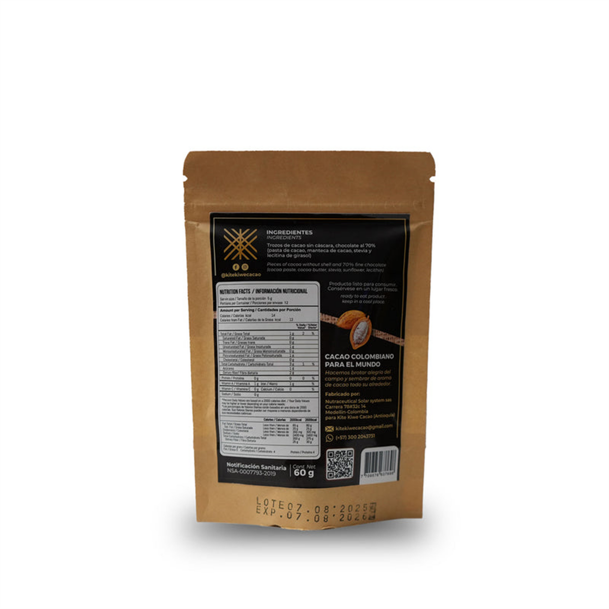 1 - CACAO2 - Choconibs 60gr