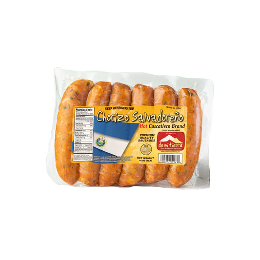De Mi Tierra - Chorizo Salvadoreño - Paquete X 16 OZ