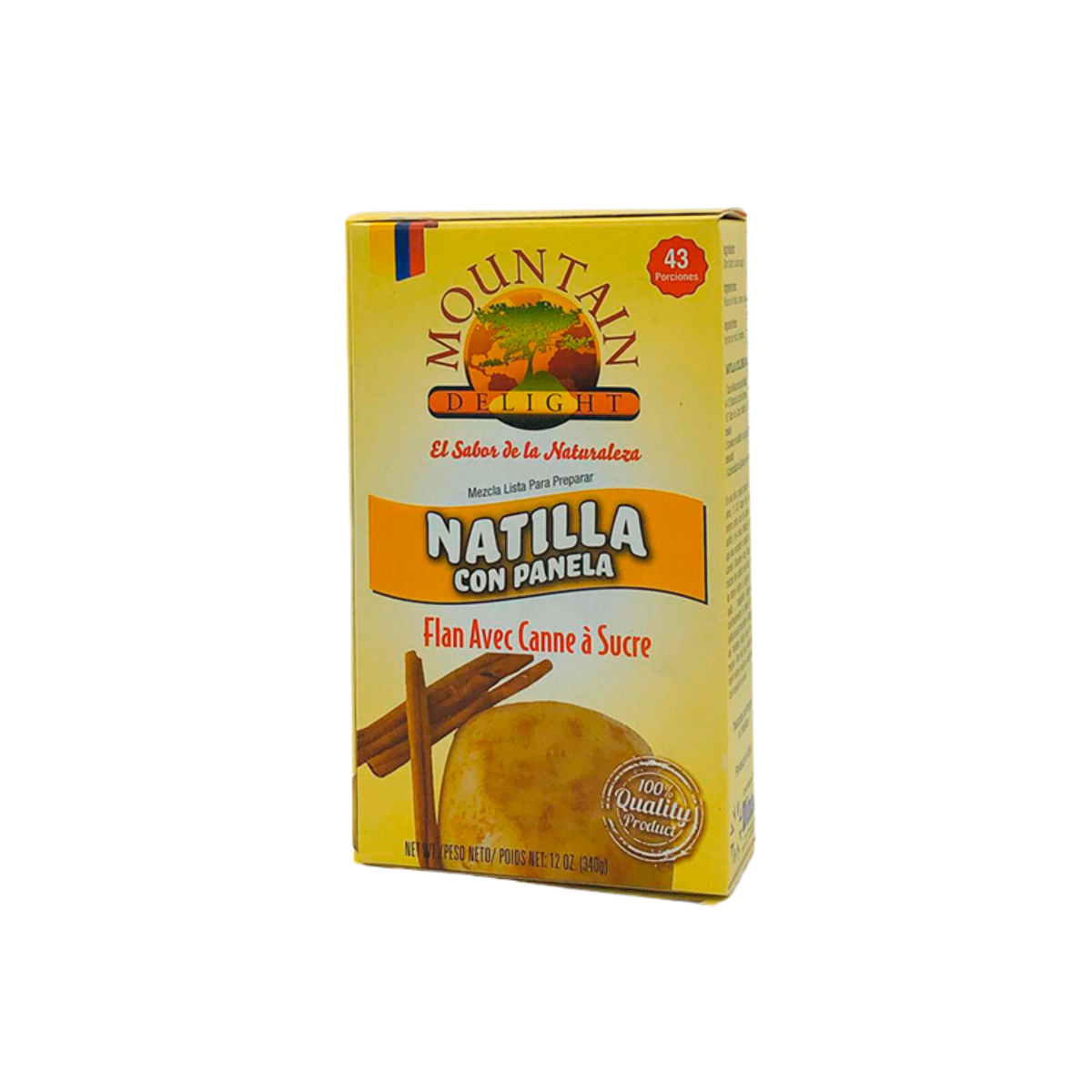 Mountain Delight - Custard with Panela - Box X 340 GR