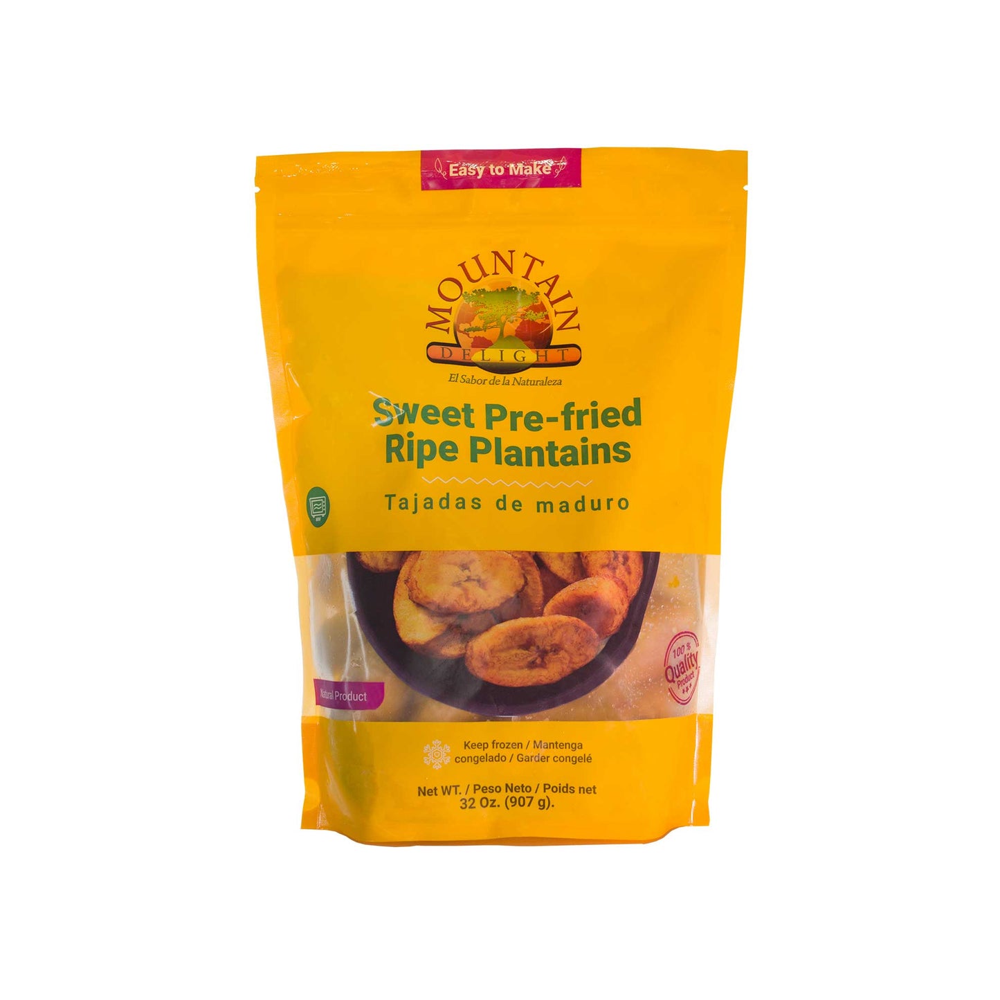 Mountain Delight - Sweet Ripe Plantains - Pack X 32 OZ 
