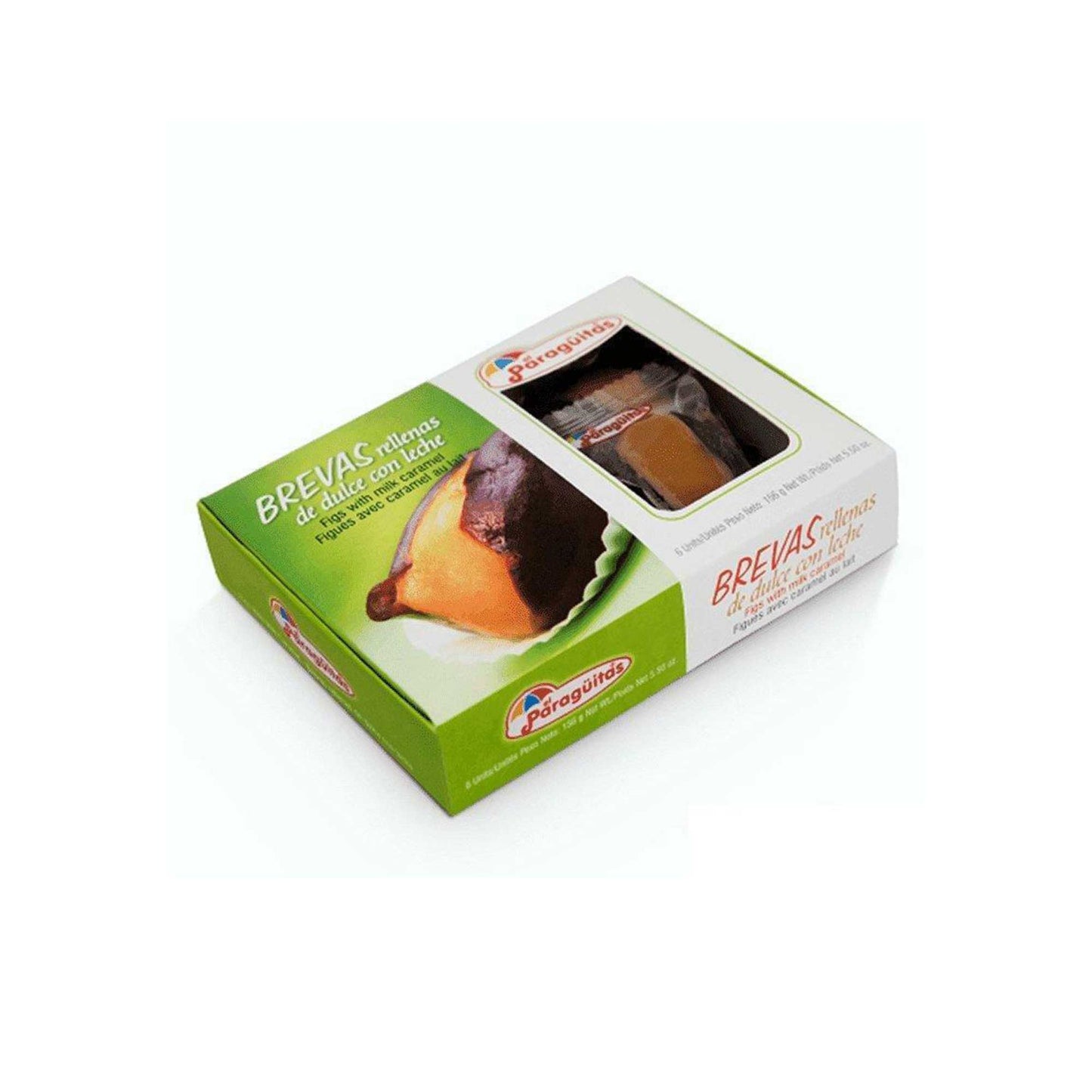 Paraguitas - Brevas Rellenas con Arequipe - Caja X 120 GR