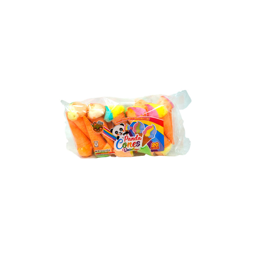 Safari - Rainbow Panda Sugar Cones - Pack X 20 Units
