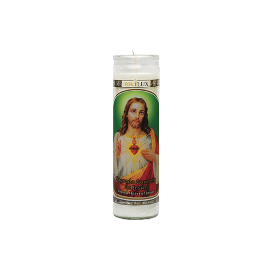 Brilux sacred heart candle (red) Jesus x 12