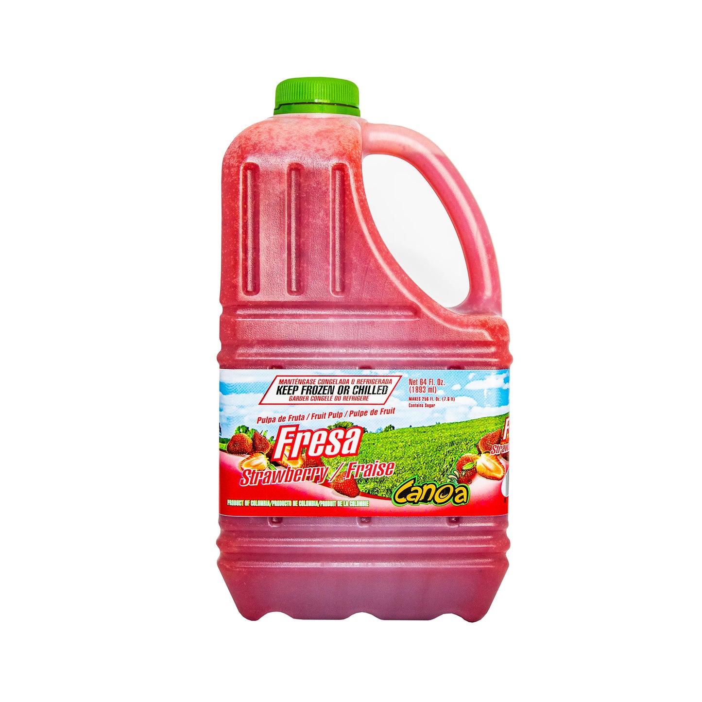 Pulpa de fruta de  Fresa / Canoa 64 Oz