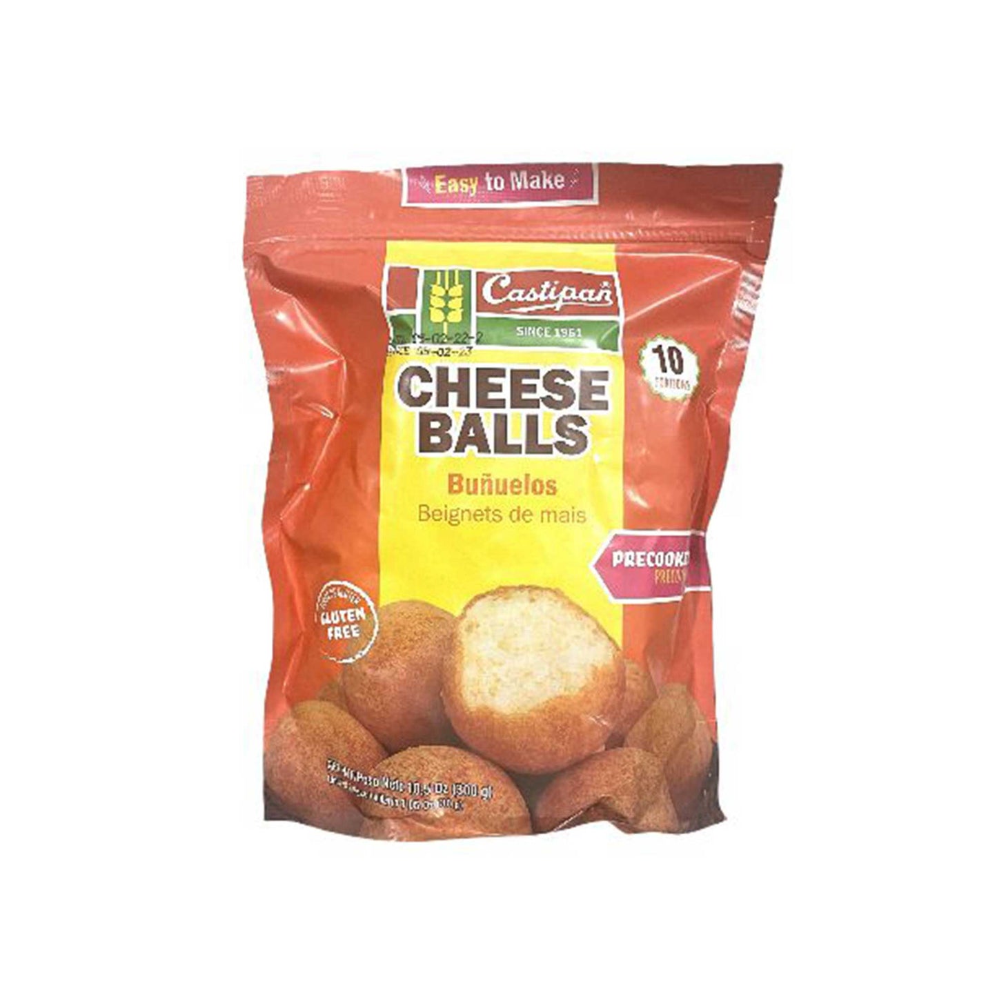 CASTIPAN CHEESE BALL (BUNUELOS) 20 X 10UND